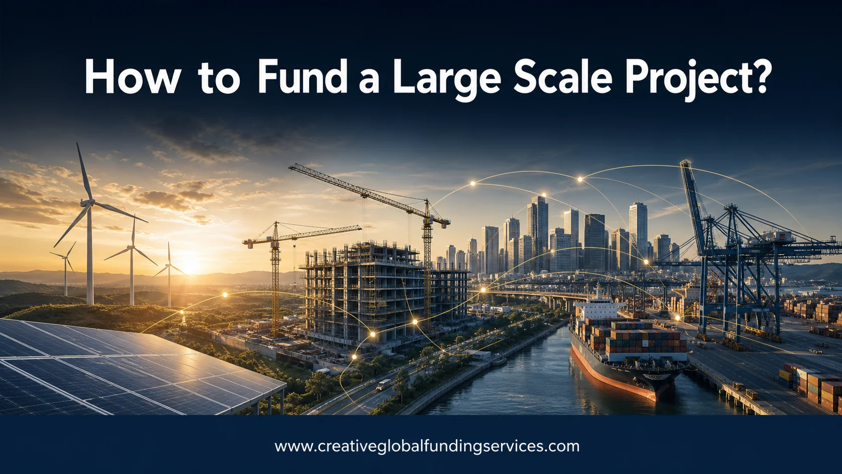 Project financing for renewable energy, construction, infrastructure and global logistics
